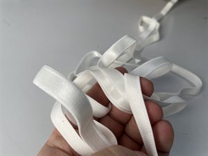 BH strop elastik - lækker kvalitet i offwhite, 10 mm